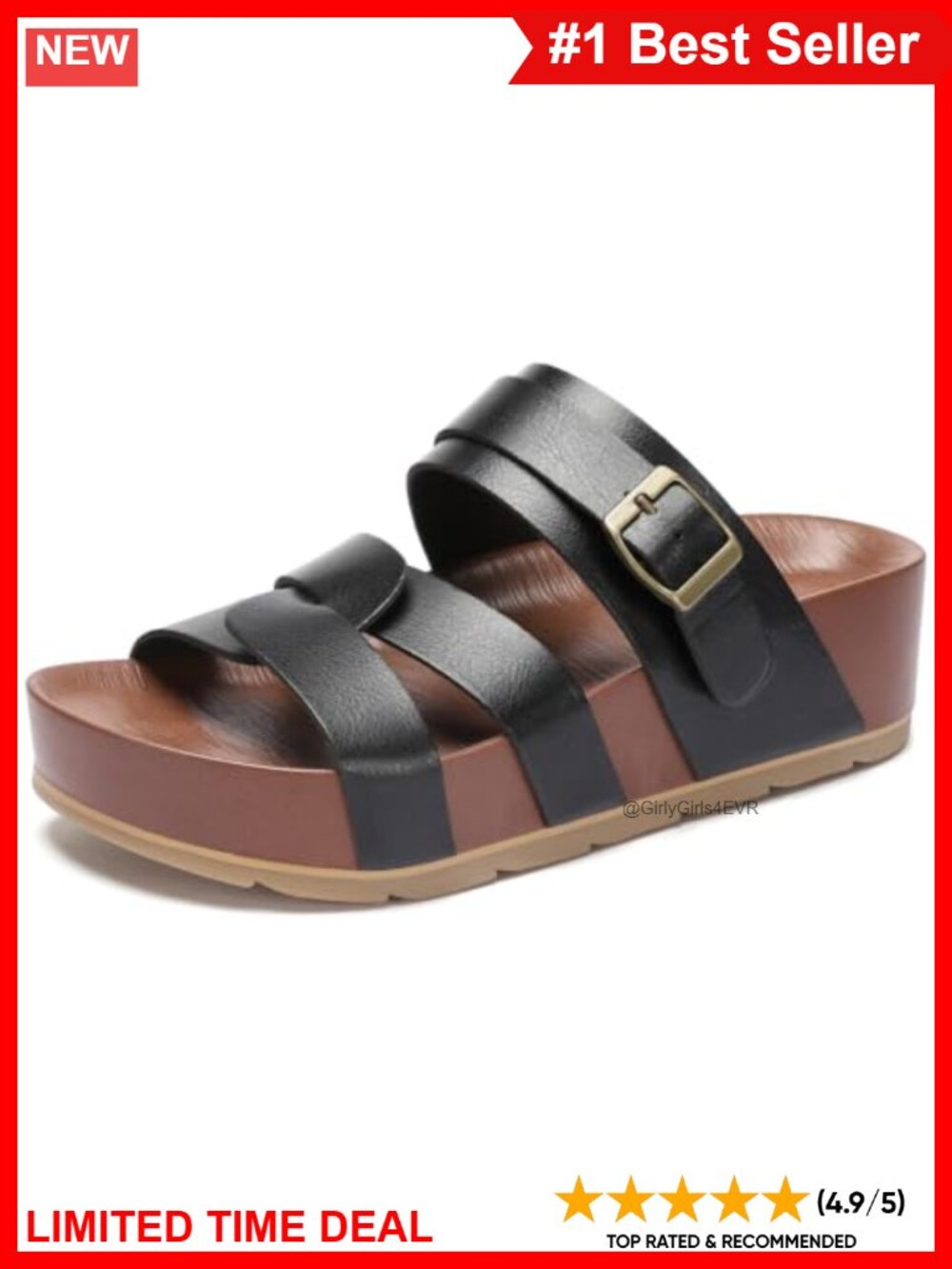 Women's Platform Wedge Sandals Strappy Open Toe Comfort Walking